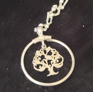 Talisa Sterling Silver Tree of Life Circle Pendant Necklace - Women's Jewelry